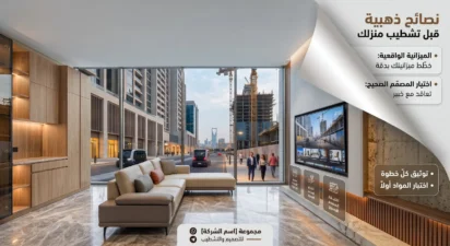 نصائح مهمه لك قبل البدء فى تشطيب منزلك