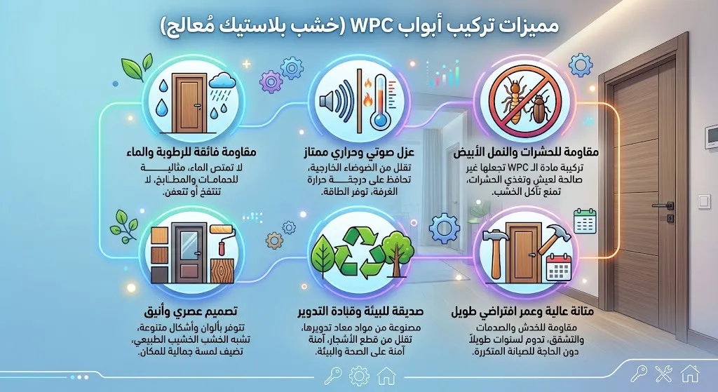 تركيب ابواب wpc بالمدينة المنورة